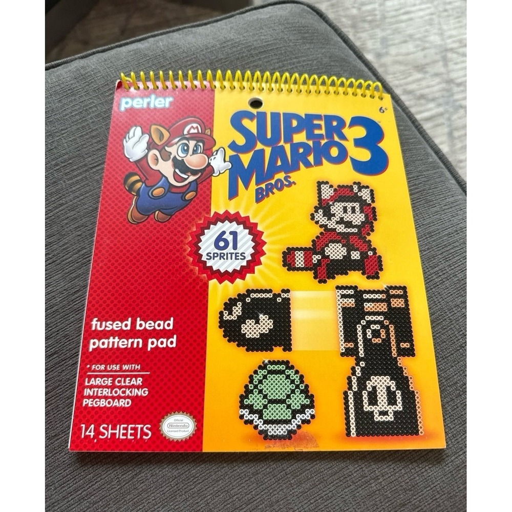 Super Mario perler beads pattern book